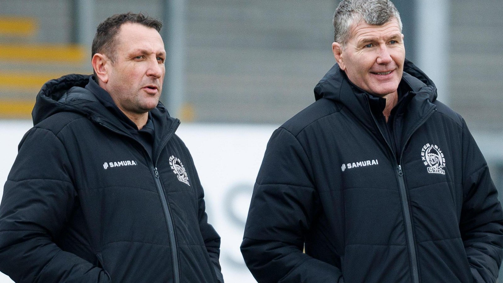 Ali Hepher (left) and Rob Baxter